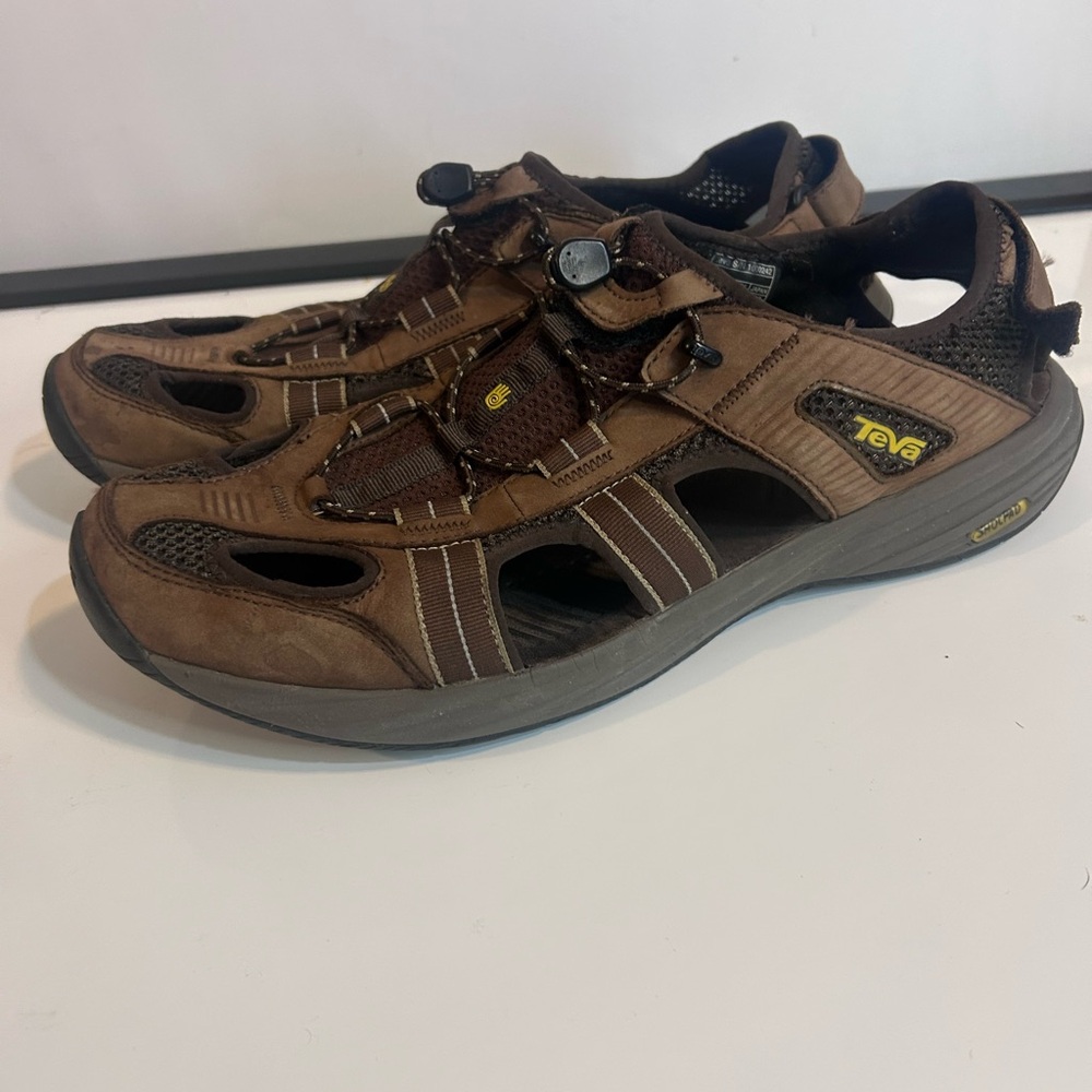 Teva Churnium Water Hiking Sandal Mens Size 12 Slip On Shoe Trail Brown - Picture 5 of 13